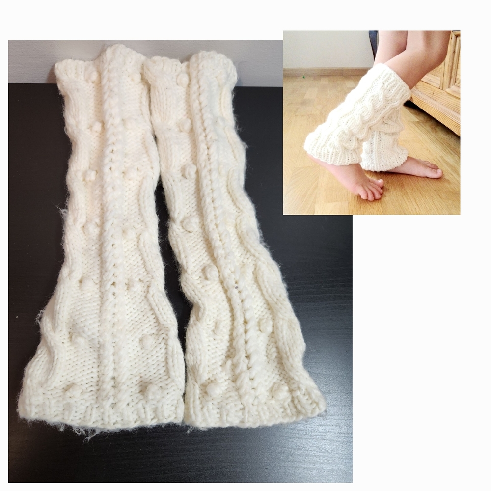 White Aldo leg warmer